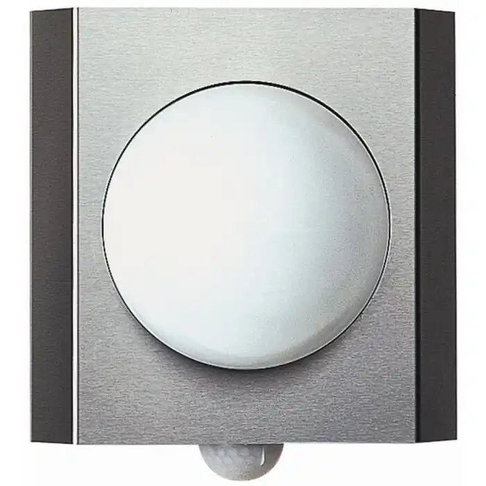 Albert 6127 Buiten muurverlichting roestvrij staal, 1-licht, Bewegingsmelder Koop Vandaag