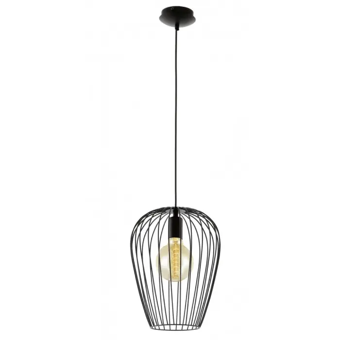 Speciale Aanbieding Eglo NEWTOWN Hanglamp Zwart, 1-licht