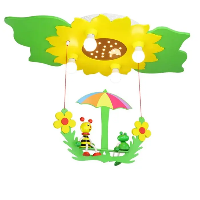 Elobra FROSCH Plafondlamp Geel, Groen, 4-lichts Goedkoop