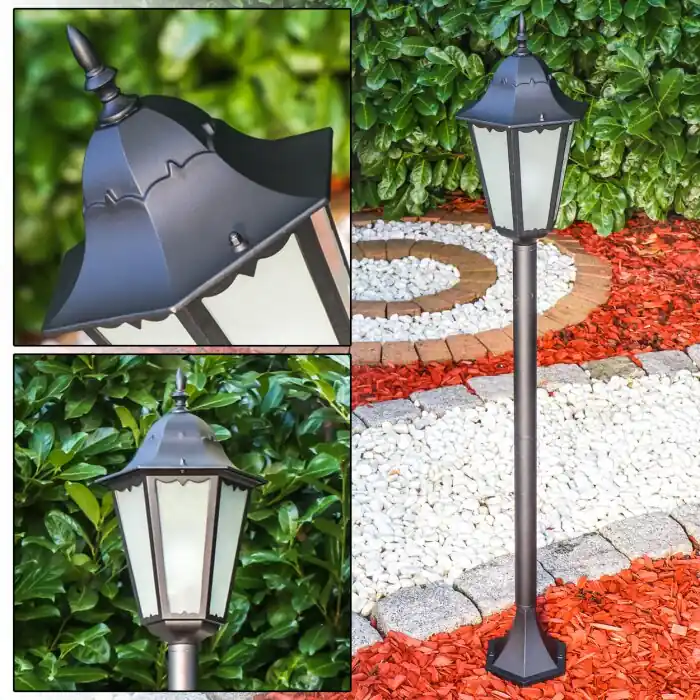 Hongkong Frost Buiten staande lamp Zwart, 1-licht Tijdelijk Beschikbaar