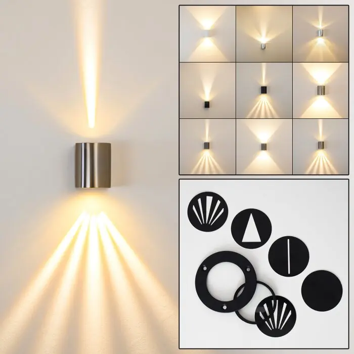 Flitsaanbieding Mora Buiten muurverlichting LED roestvrij staal, 2-lichts