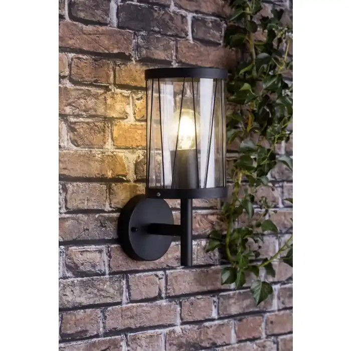 Rechtstreeks Van De Fabrikant Brilliant Reed Buiten muurverlichting Zwart, 1-licht