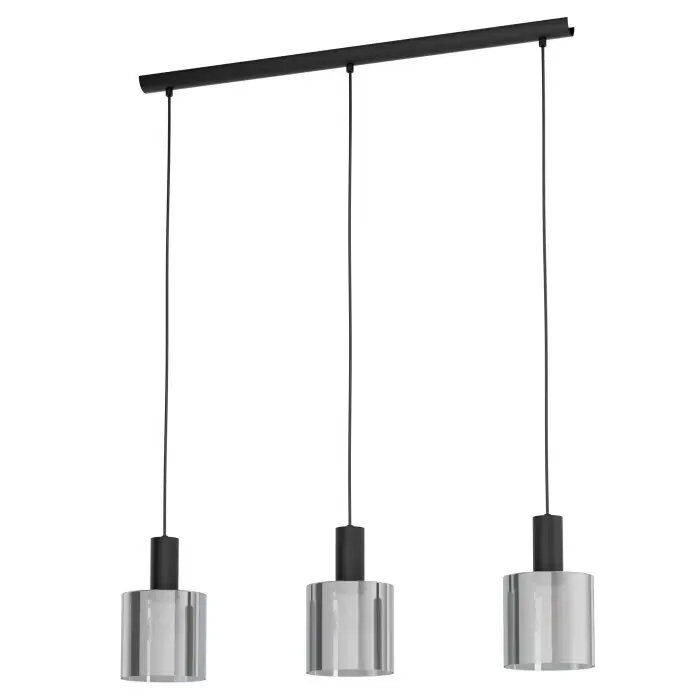 Finale Uitverkoop Eglo GOROSIBA Hanger Zwart, 3-lichts