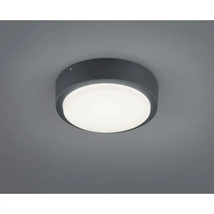 Snelle Levering Trio BREG Buitenshuis plafond verlichting LED Antraciet, 1-licht