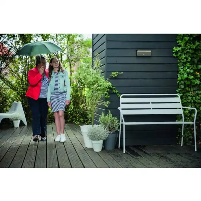 Koop Online Philips Bustan Buiten muurverlichting LED Antraciet, 2-lichts, Bewegingsmelder