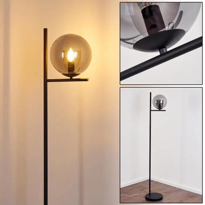 Hogatza Staande lamp Zwart, 1-licht Fabrieksprijs