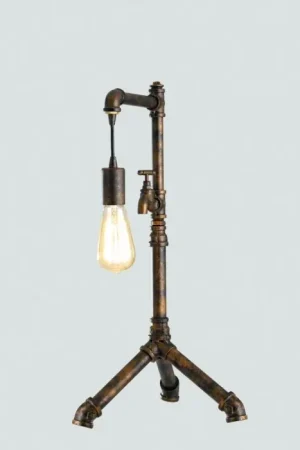 Aanbieding Lutec AMACORD Tafellamp Bruin, 1-licht