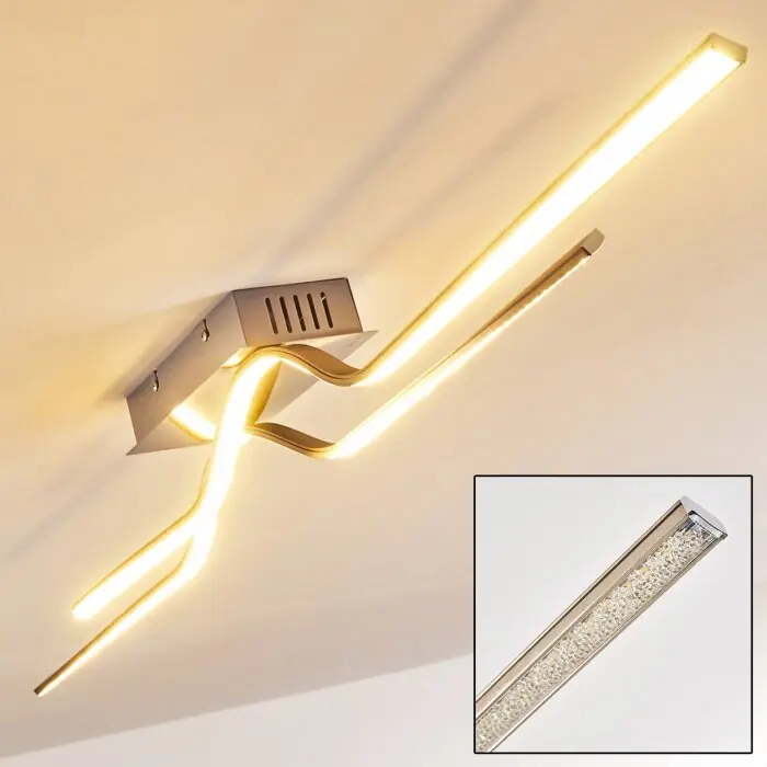 Laatste Kans Jamjo Plafondlamp LED Nikkel mat, 1-licht