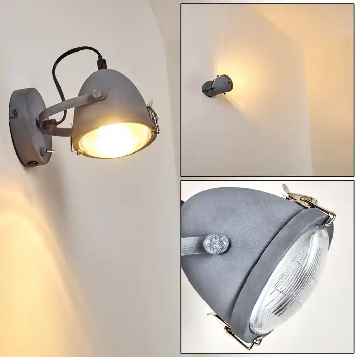 Butikon Muurlamp Grijs, 1-licht Uitverkoop