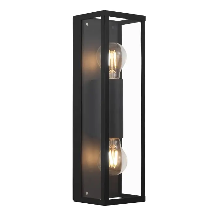 Eglo AMEZOLA Muurlamp Zwart, 2-lichts Lage Kosten