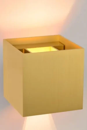 Aanbieding Lucide XIO Muurspot Goud, 1-licht