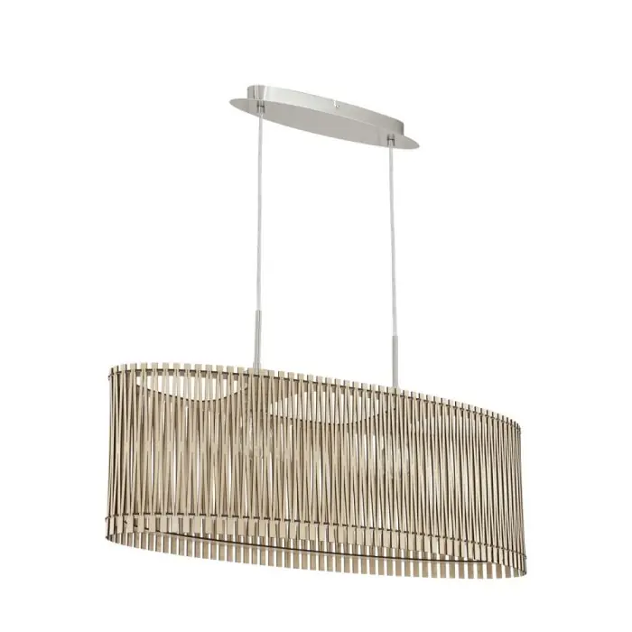 Eglo SENDERO Hanglamp Nikkel mat, 2-lichts Express Levering