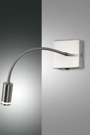 Alleen Vandaag Fabas Luce Portici Muurlamp LED Nikkel mat, 1-licht