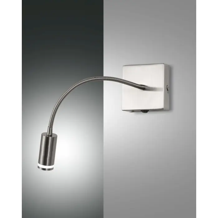 Alleen Vandaag Fabas Luce Portici Muurlamp LED Nikkel mat, 1-licht