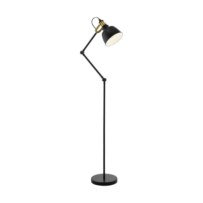 Eglo THORNFORD Staande lamp Gebrandschilderd, Zwart, 1-licht Betrouwbaar