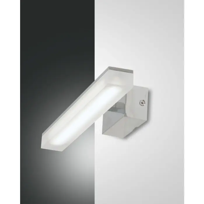 Seizoensaanbieding Fabas Luce Saura Muurlamp LED Chroom, 1-licht