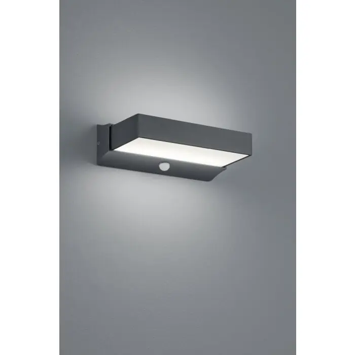 Beperkt Aanbod Trio CUANDO Buiten muurverlichting LED Antraciet, 1-licht, Bewegingsmelder