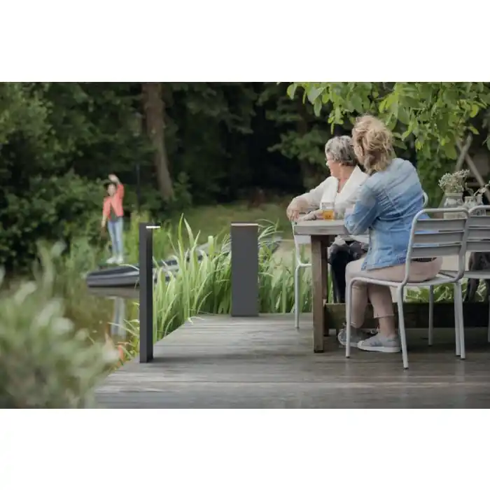 Premium Philips Bustan Padverlichting LED Antraciet, 2-lichts