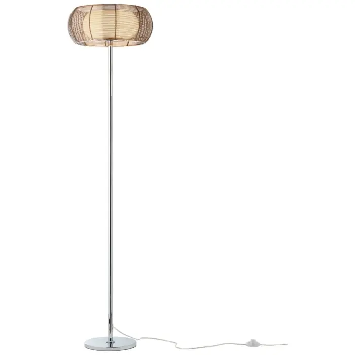 Exclusieve Aanbieding Brilliant RELAX Staande lamp Brons, Chroom, 2-lichts