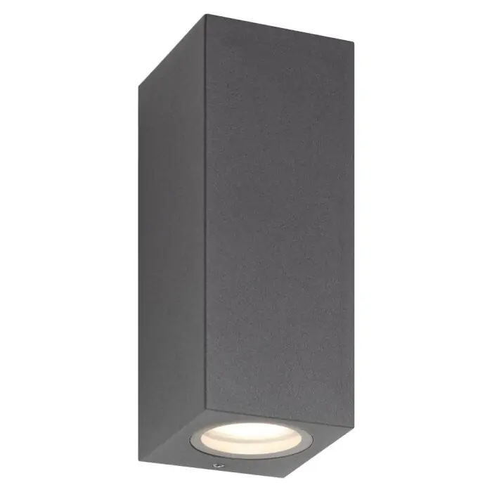 Veilige Betaling LCD Suhl Buiten muurverlichting Grijs, 2-lichts