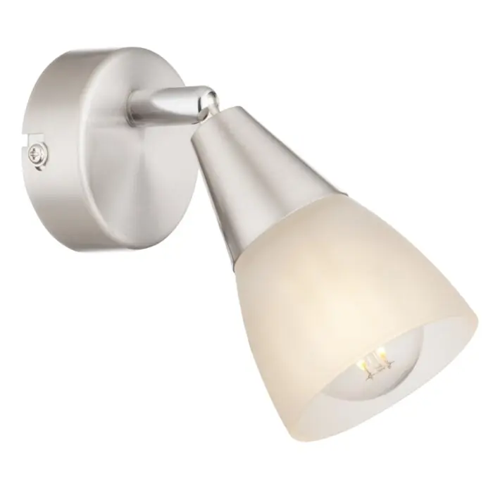 Globo TADEUS Muurspot Nikkel mat, 1-licht Weekendaanbieding