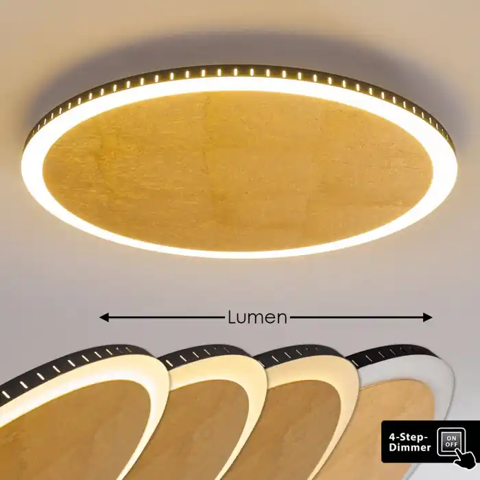 Favoriet Aitrach Plafondlamp LED Goud, 1-licht