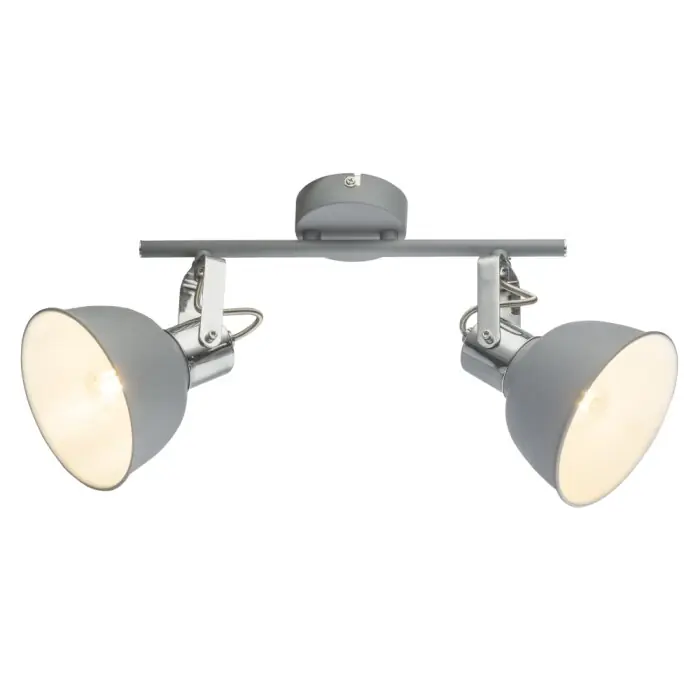 Aanbieding Globo Gerda Plafond straler Grijs, 2-lichts