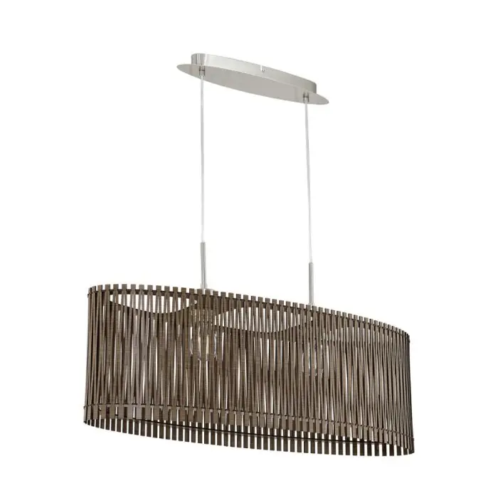 Aanbieding Eglo SENDERO Hanglamp Nikkel mat, 2-lichts