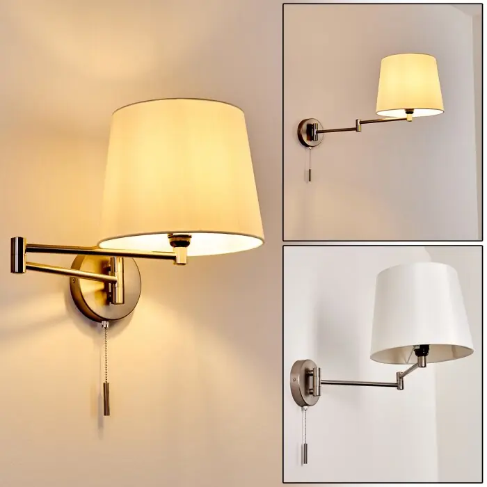 Neuville Wandlamp Nikkel mat, 1-licht Bestseller
