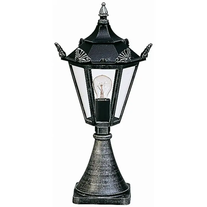 Albert 533 Sokkellamp Zwart, Zilver, 1-licht Tijdelijk Beschikbaar