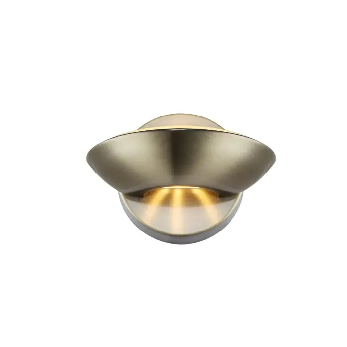 Globo Sammy Muurlamp LED Messing, 2-lichts Gecertificeerd