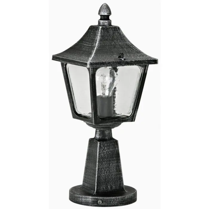 Albert 540 Sokkellamp Zwart, Zilver, 1-licht Direct Verzonden