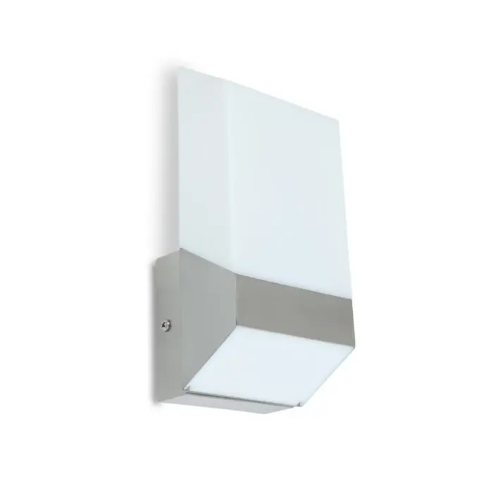 Lutec FLAT Buiten muurverlichting LED Zilver, 1-licht Favoriet