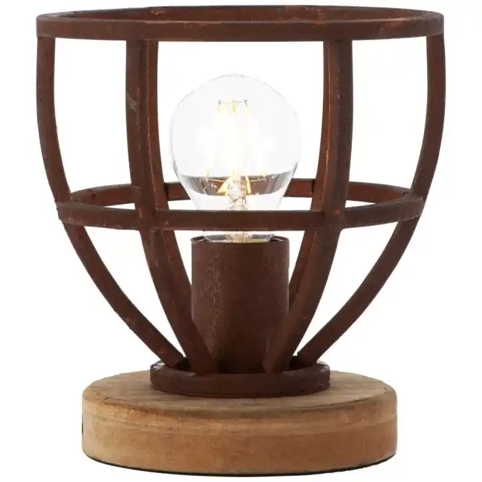 Aanbieding Brilliant Matrix Tafellamp Roest, 1-licht