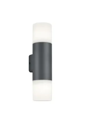 Actieprijs Trio HOOSIC Buiten muurverlichting Antraciet, 2-lichts