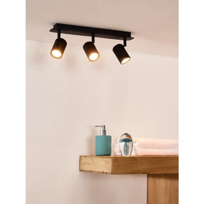 Aanbieding Lucide LENNERT Plafond spot LED Zwart, 3-lichts