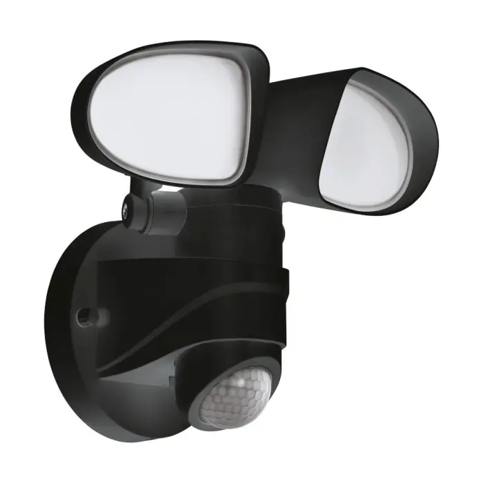 EGLO PAGINO Wandlamp LED Zwart, 1-licht, Bewegingsmelder Op = Op