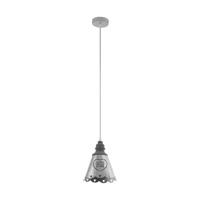 Hoge Kwaliteit EGLO TALBOT Hanger Grijs, Wit, 1-licht