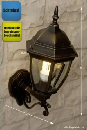 Alleen Vandaag Rabalux Toronto Buiten muurverlichting Transparant, Helder, 1-licht