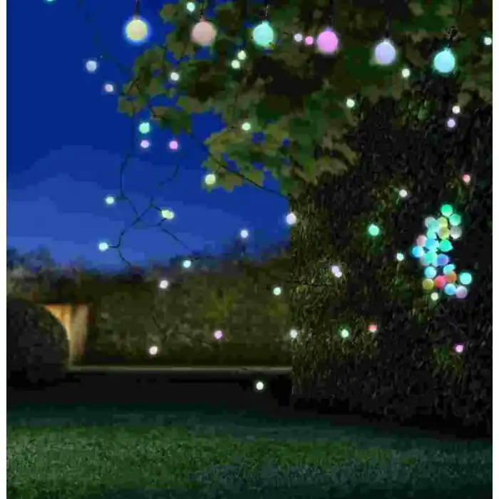 Globo NIRVANA Lichtketting LED Zwart, 25-lichts, Kleurwisselaar Meest Verkocht