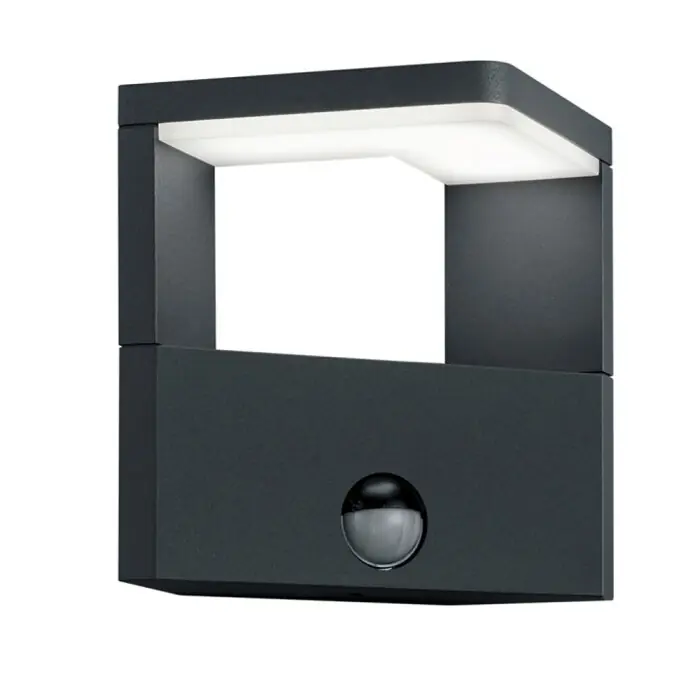 Bestseller Trio GANGES Buiten muurverlichting LED Antraciet, 1-licht, Bewegingsmelder