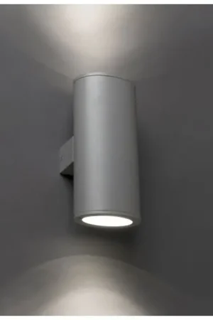 Faro Barcelona Piston Buiten muurverlichting Grijs, 2-lichts Bestel Nu