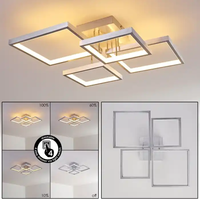 Bacolod Plafondlamp LED Aluminium, 1-licht Flitsaanbieding