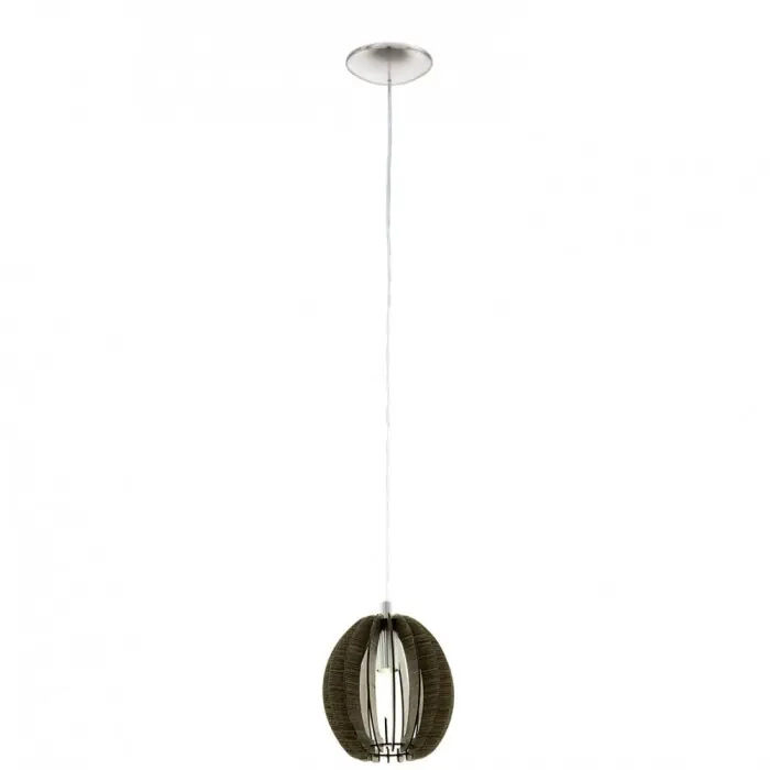 Veilige Betaling Eglo COSSANO Hanglamp Nikkel mat, 1-licht