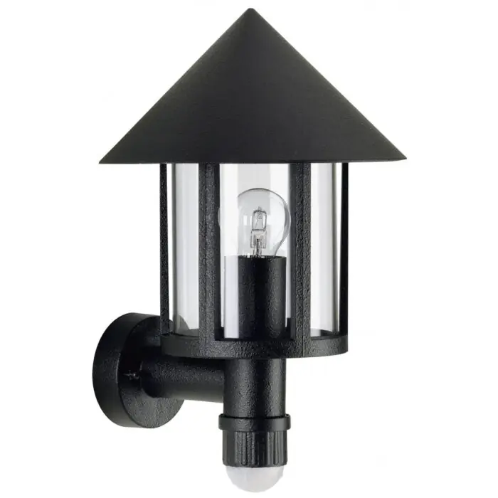 Albert 1825 Buiten muurverlichting Zwart, 1-licht, Bewegingsmelder Nieuw
