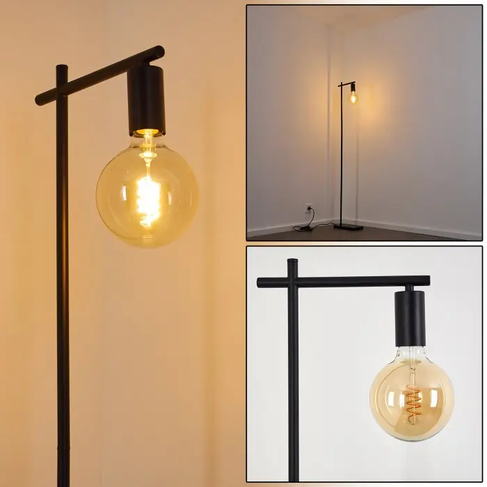 Pamunkey Staande lamp Zwart, 1-licht Betaalbaar