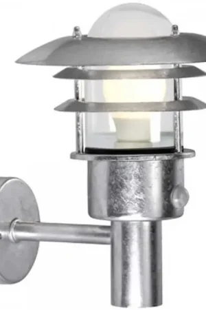 Weekendaanbieding Nordlux LØNSTRUP Buiten muurverlichting Gegalvaniseerd, 1-licht, Bewegingsmelder