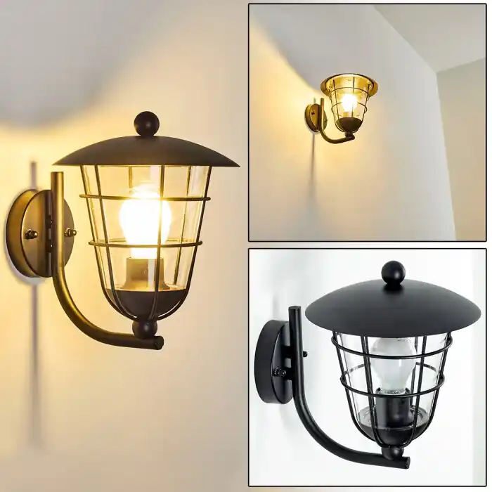 Seizoensaanbieding Sonvil Buiten muurverlichting Zwart, 1-licht