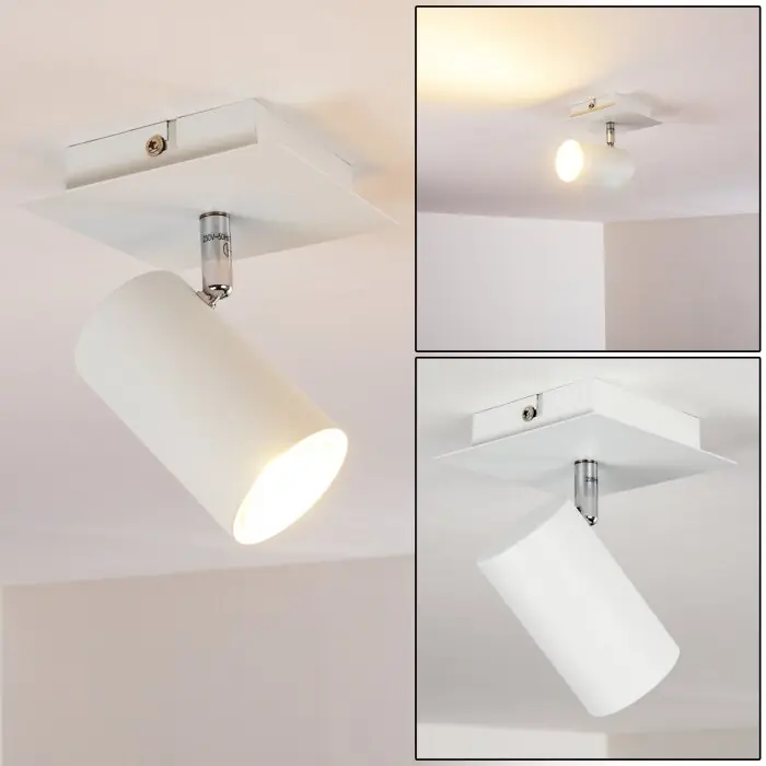 Zuoz Plafondlamp Wit, 1-licht Shop Nu
