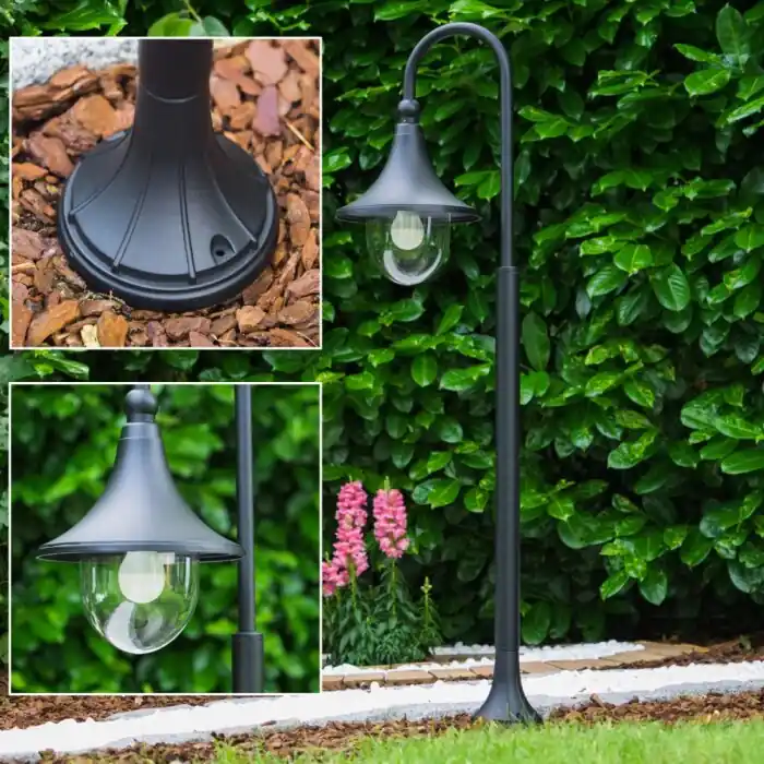 Elgin Padverlichting Zwart, 1-licht Beperkte Voorraad